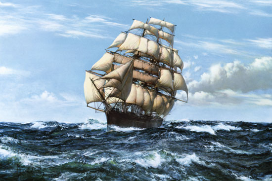 Cutty Sark,  Montague Dawson