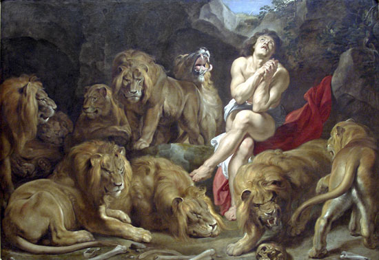 Daniel in the Lions Den, Peter Paul Rubens