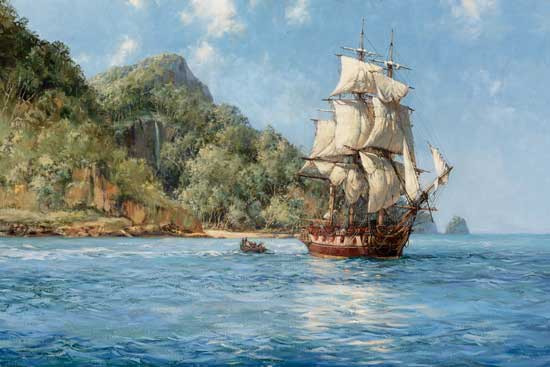 Treasure Island,  Montague Dawson