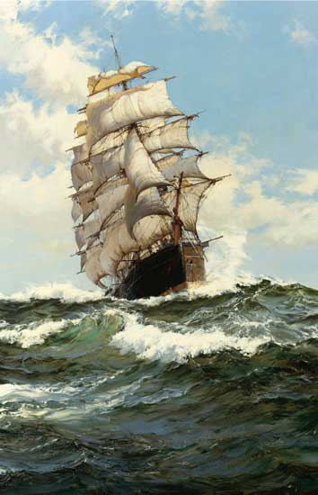 The Oberon, Montague Dawson