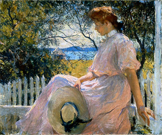 Eleanor on the Porch, Franke W Benson