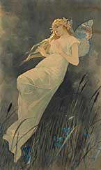 Elf with Iris
Alphonse Mucha