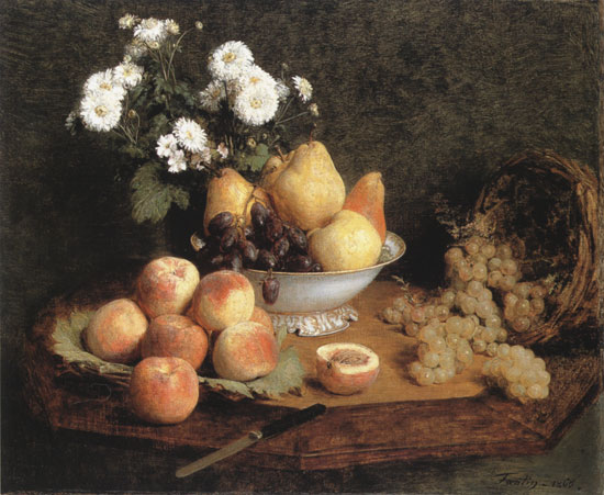 Flowers and Fruit,  Henri Fantin-Latour