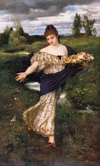 Flowers of Spring, Arnold Bocklin