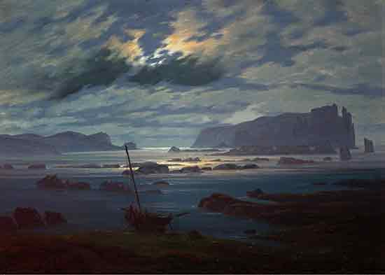 Northern Sea in the Moonlight,
Caspar David Friedrich 


, David Casper Friedrich