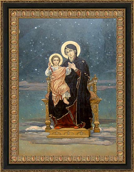 Mother of God (detail), Victor Mikhailovich Vasnetsov