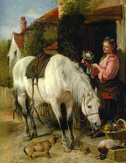 The Gardener's Daughter, Richard Ansdell