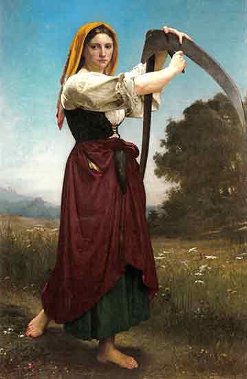 Girl with a Scythe, William Bouguereau