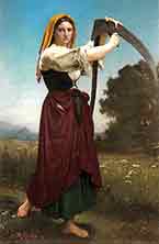 Girl with a Scythe 
Bouguereau