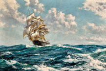 Gleaming Foam, Chariot of Fame
Montague Dawson
