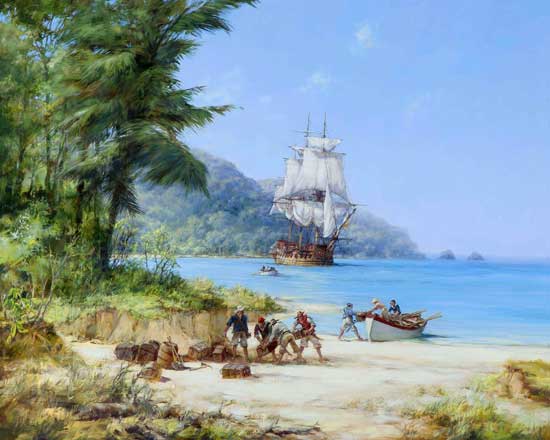 Henry Morgan's Ship,  Montague Dawson