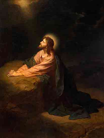 Christ At Gethsemane, Hofmann
