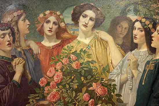 Hymn to the Rose (detail),John Duncan
