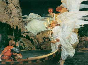 The Knight of the Holy Grail, Frederick Judd Waugh