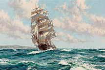 Montague Dawson
Land Ho, 
Clippership North Ameri