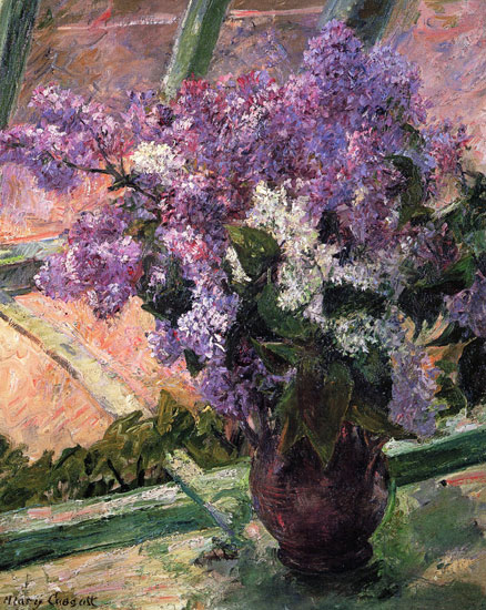 Lilacs in a Window, Mary Cassatt 
