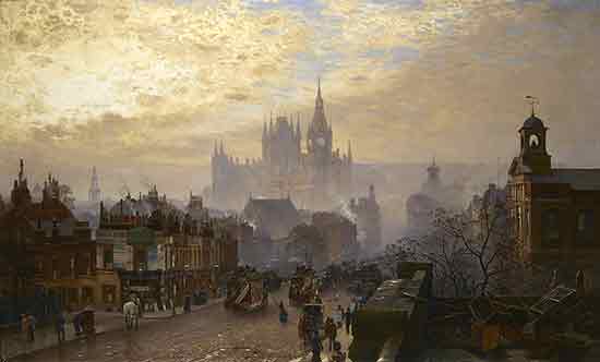 London, from Pentonville Road Looking West, Evening, John O'Conner