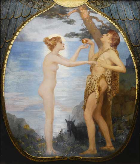 Adam and Eve, Reginald W. Machell 