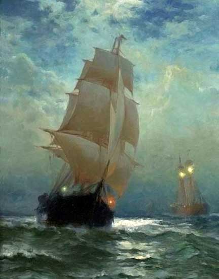 Ships at Night, Moran