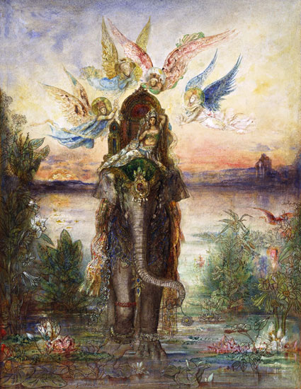 The Sacred Elephant,  Gustave Moreau
