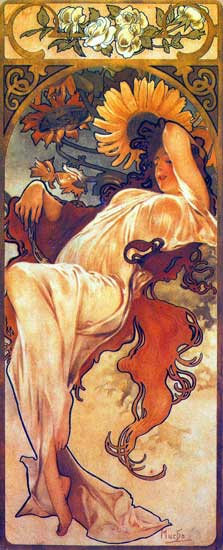  Summer,
Alphonse Mucha
