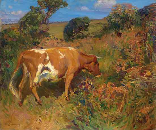 Cow in a Landscape, Sir Alfred Munnings