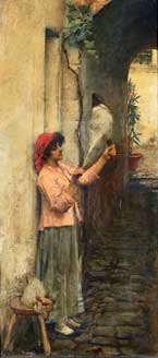 Neopolitan Flax Spinner
John William Waterhouse