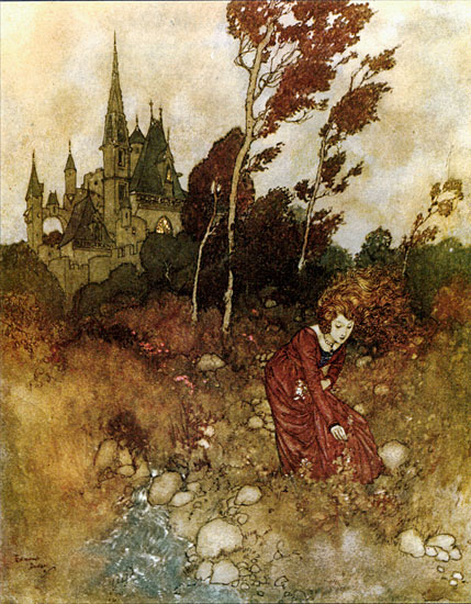 Picking Flowers, Edmund Dulac