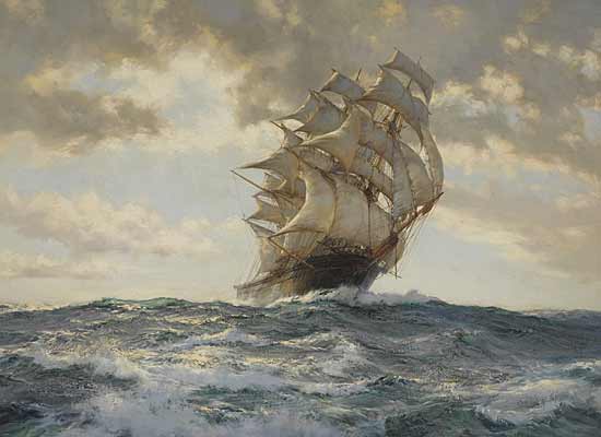 Proud Ship,  Montague Dawson