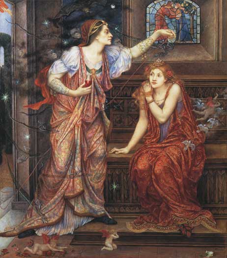 Queen Eleanor and Fair Rosamund , Evelyn De Morgan