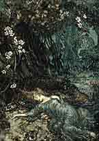 A Midsummer Night's Dream, Titiana 
Arthur Rackham
