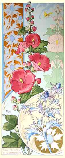 Hollyhocks, C Riom