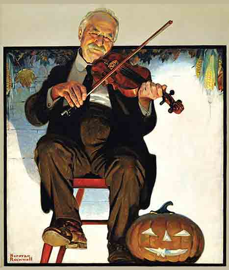 Halloween Fiddler, Norman Rockwell