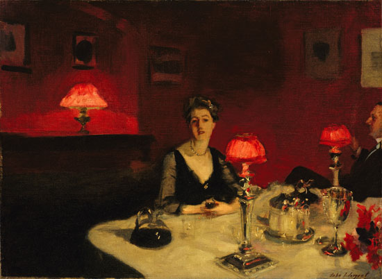 Dinner Table at Night, John Singer Sargent