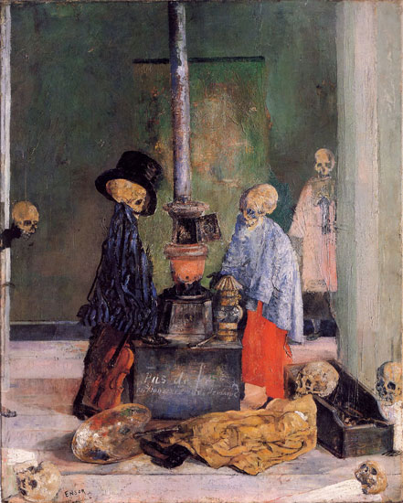 Skeletons Trying To Warm Themselves, James Enso