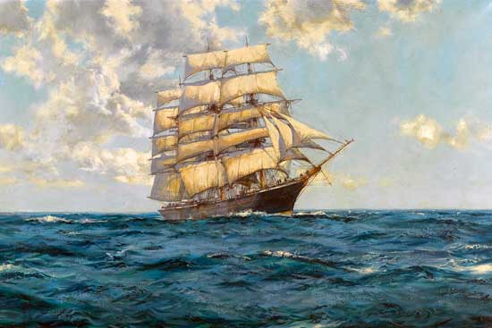 Timaru, New Zealand,  Montague Dawson