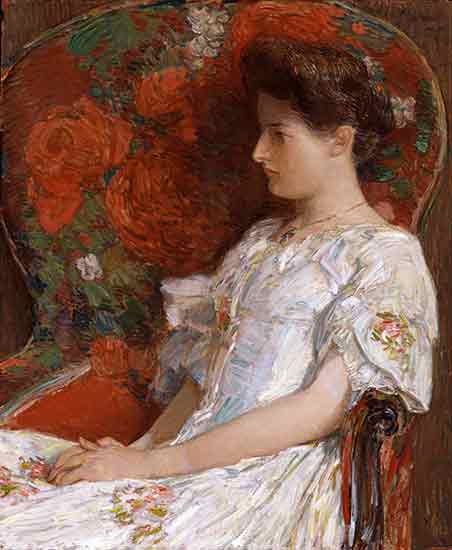 The Victorian Chair, Childe Hassam