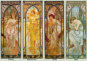 The Times of Day
Alphonse Mucha