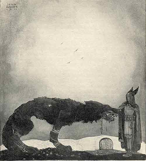 Odin and Slipnir,  John Bauer