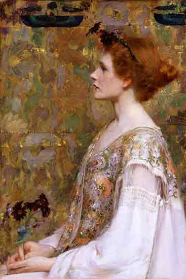 The Woman with Red Hair, Albert Herter