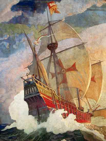 The Caravels of Columbus
N. C. Wyeth
