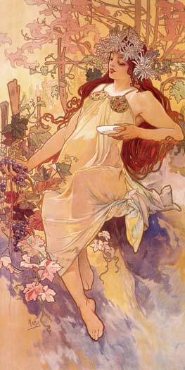 Fall, Alphonse Mucha