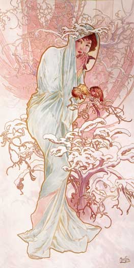 Winter, Alphonse Mucha