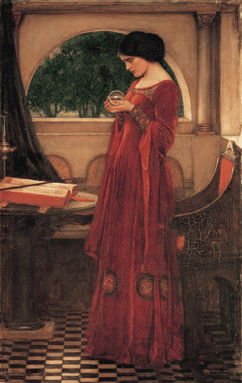 The Crystal Ball,  John William Waterhouse