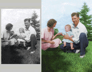 hand tinted photo